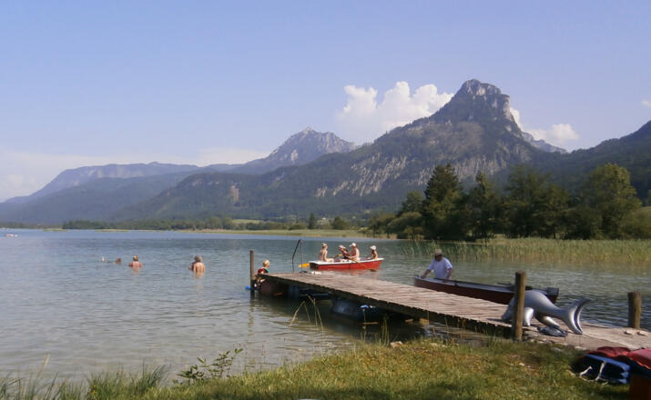 Badesteg vom Camping Seewinkl