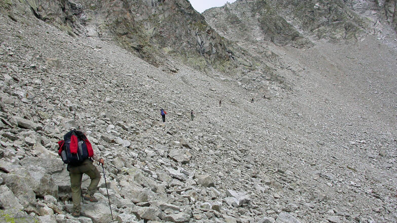 Unterhalb der Jägerscharte