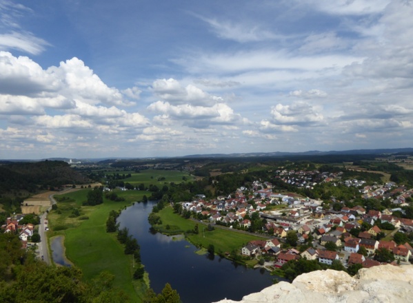 Blick von der Burgruine Kallmünz