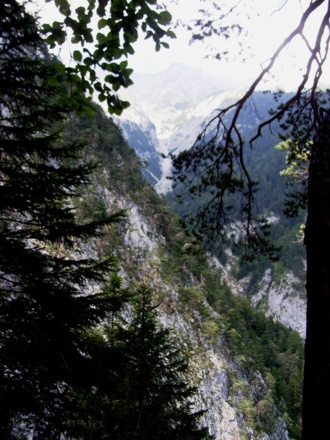Ausblick in die Klamm
