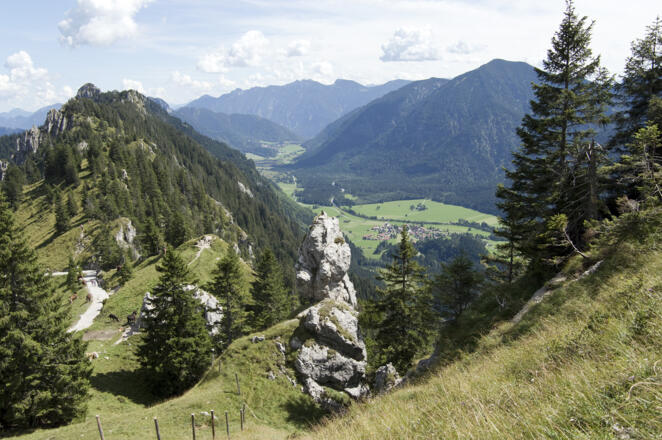 Rückblick vom Pürschling zum Sonnenberggrat