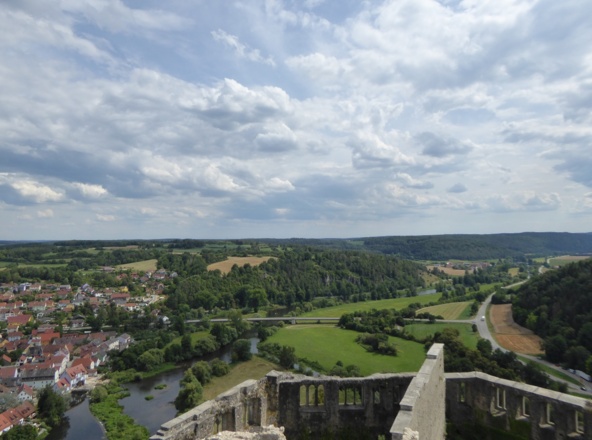 Blick von der Burgruine Kallmünz