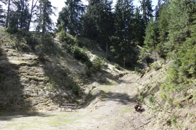 Abzweigung Richtung Judenköpfe