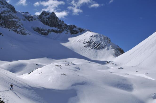 Anstieg in die Biberwierer Scharte