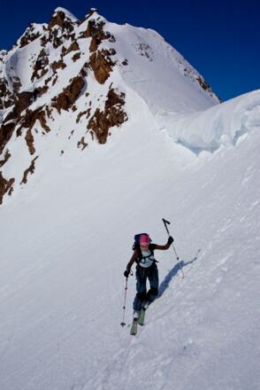 Steilhang in die Bliggscharte
