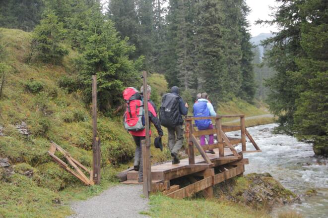 Schlechtwetter-Variante: Auf dem Lechweg durch das Formarintal zur Freiburger Hütte
