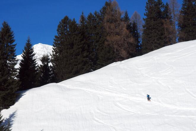 Anstieg zum Südgrat ~1500m
