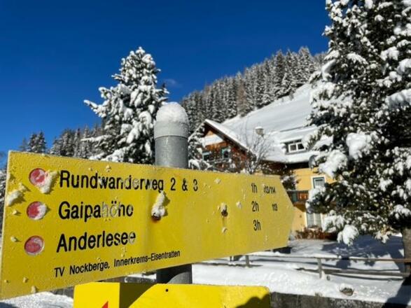 Beschilderung zur Gaipahöhe