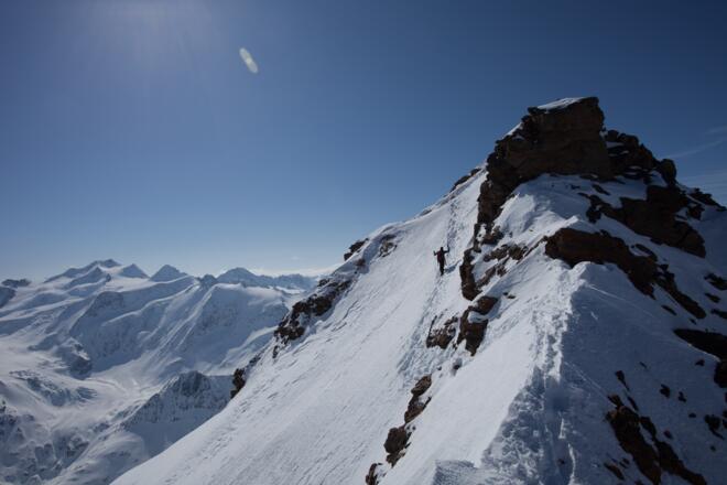 Die letzten Meter zum Gipfel
