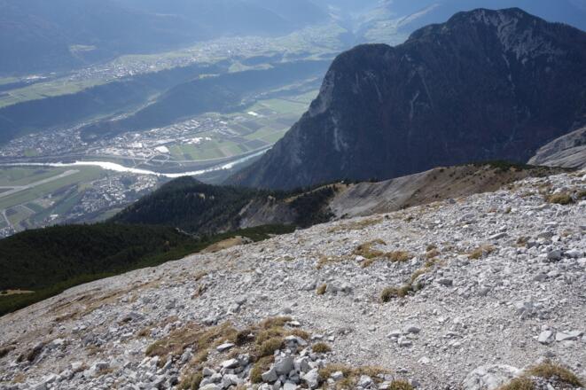 Blick zurück zur Aspachhütte