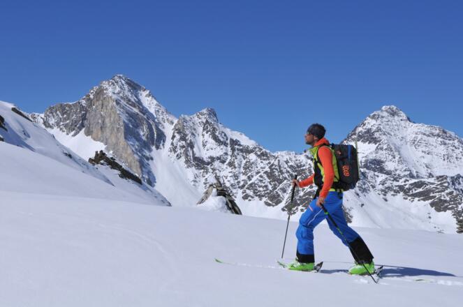 Faltschnaljöchl, Blick auf Texelgruppe