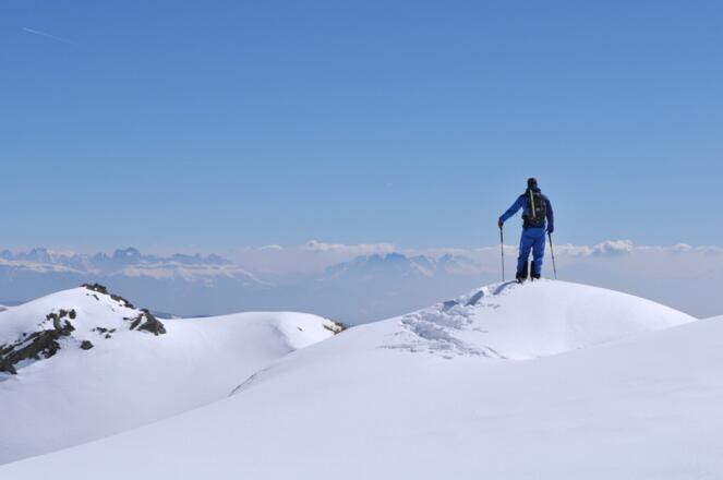 Spronser Joch, Blick zu den Dolomiten
