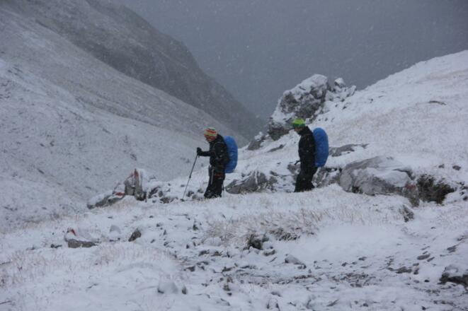 Bei diesem Wetter empfiehlt sich die Alternativroute über das Gasthaus Älpele