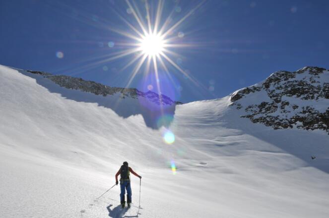 Aufstieg zur Sonklarspitze