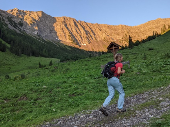 Kurz unter dem Marterl an der Gartner Alm