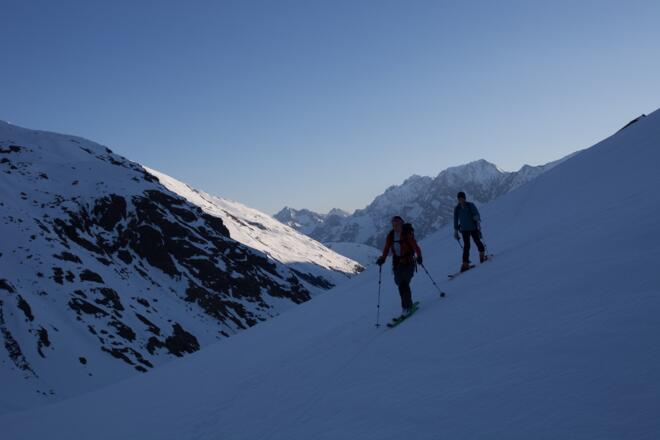 Morgendlicher Start am Taschachhaus
