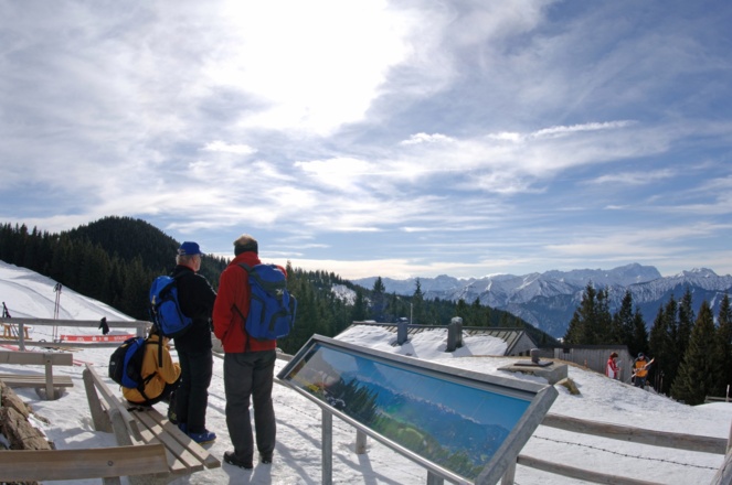 Hörnlehütte, Blick auf Zugspitze