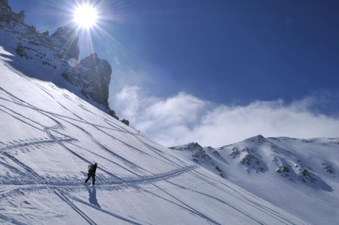 Anstieg unter den Kalkkögeln ins Seejöchl