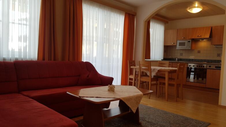 Wohnküche im Appartmenthaus Dobetsberger