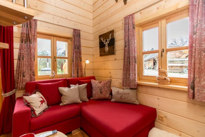 Primushäusl Chalet gemütliche Wohnecke
