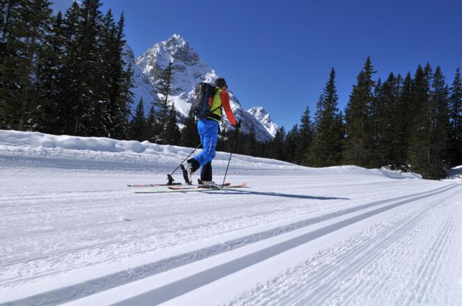 Ehrwalder Alm, Loipe Richtung Seebenalm