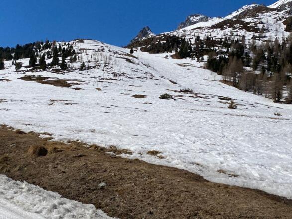 Piste am Beginn der Tour