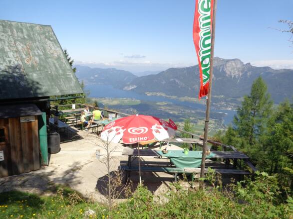 Blick auf den See und den Schafberg
