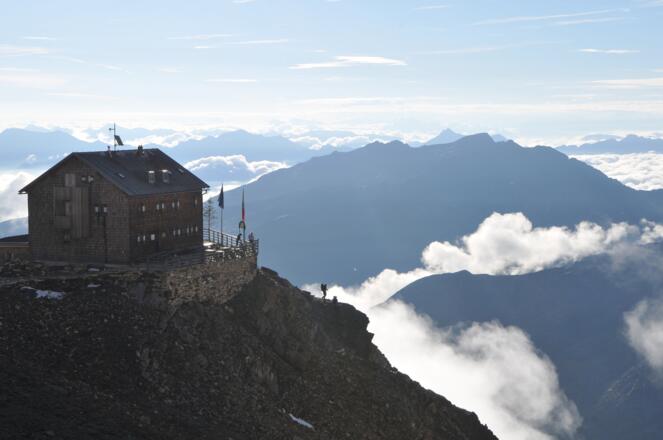 Morgenstimmung auf der Zwickauer Hütte