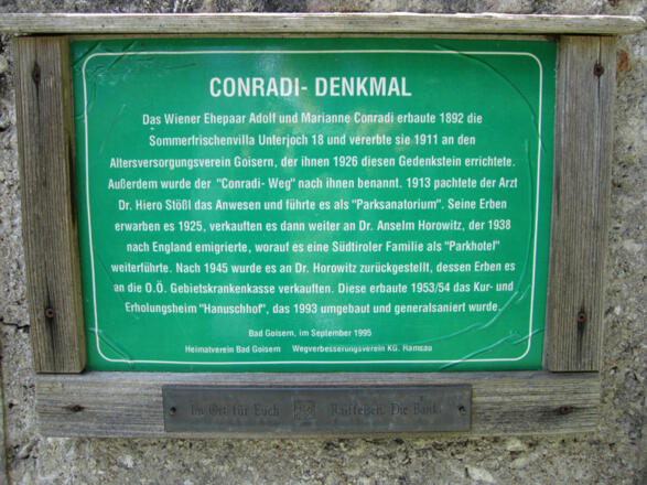 Conradi Denkmal in Bad Goisern