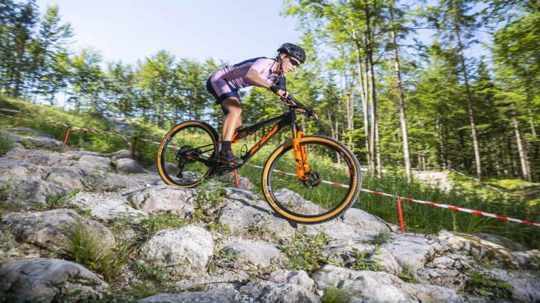 KTM Fahrrad Test in der Bike Arena Obertraun