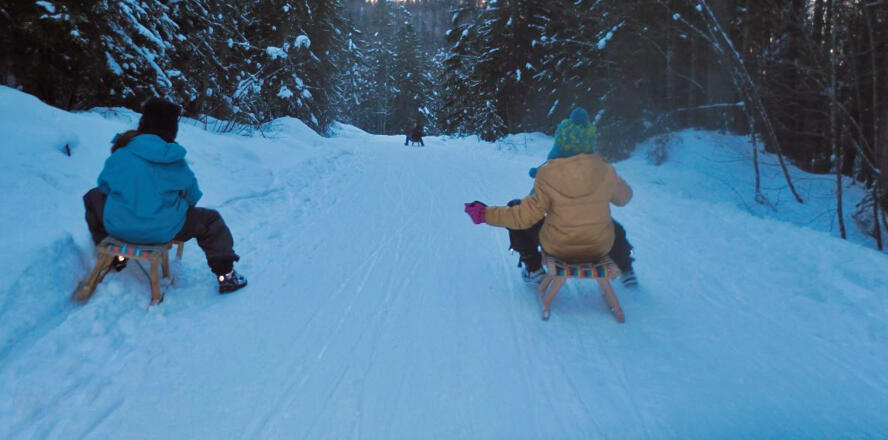 Kinder-Rodelbahn in Obertraun