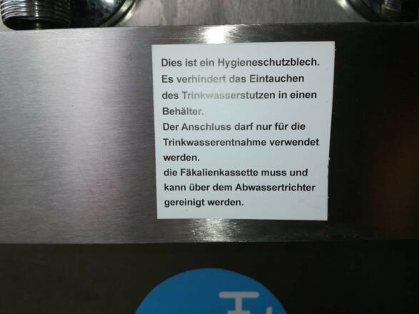 Versorgungsstation für Wohnmobile