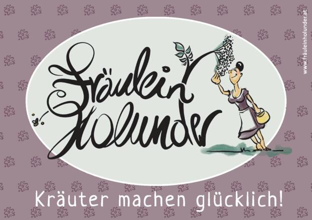 Fräulein Holunder - Postkarte