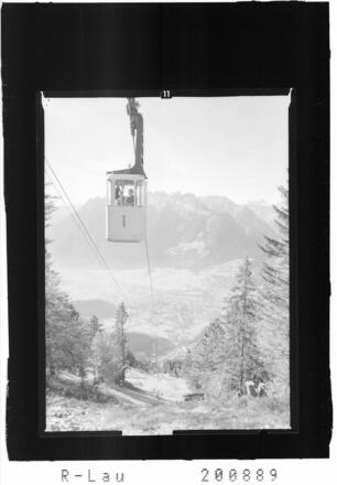 Erste Seilbahn auf den Muttersberg
