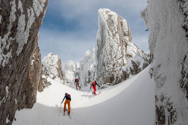 Austieg durch die skurrile Felslandschaft zur Kampenwand