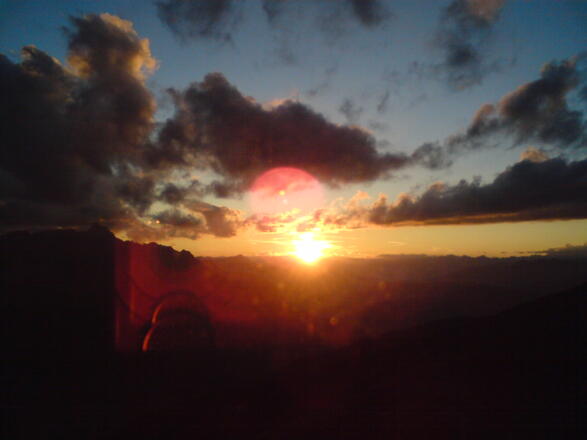 Sonnenuntergang auf der Sillianerhütte