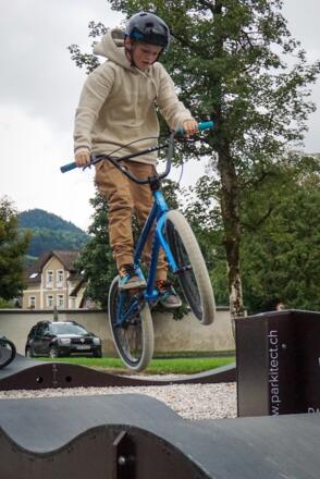 Der Pumptrack in Bad Goisern am Hallstättersee