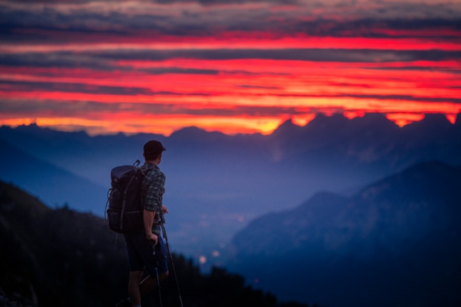 Ein früher Start ist empfohlen, wenn man die Route "7 Tuxer Summits" gehen will