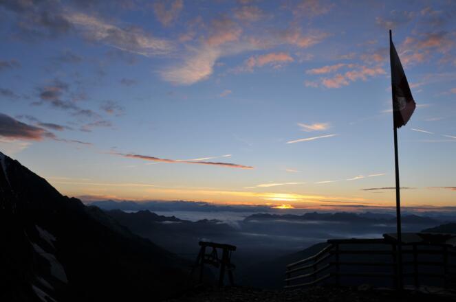 Morgenstimmung auf der Zwickauer Hütte
