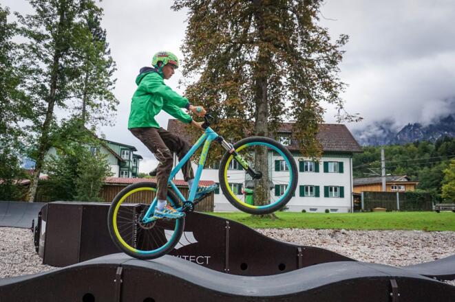 Der Pumptrack in Bad Goisern am Hallstättersee