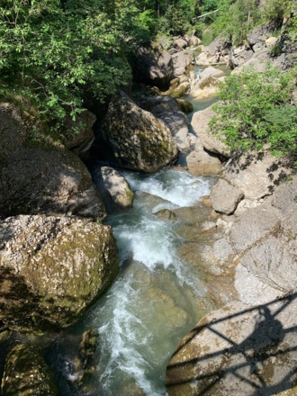 Wildes Wasser bei den Buchenegger Wasserfällen