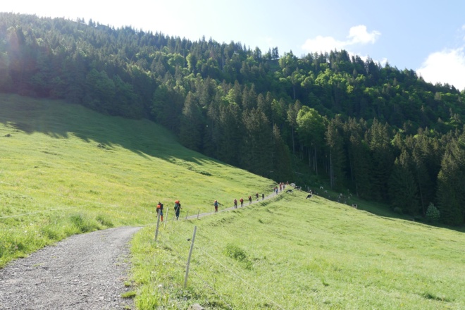 Aufstieg zum Kemptener Naturfreundehaus