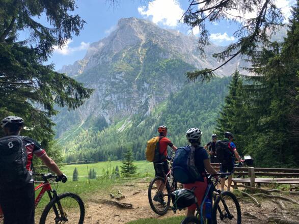 Blick auf  Hochstaufen direkt über der Steineralm