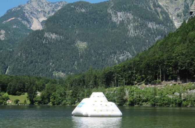 Strandbad Obertraun - Klettereisberg