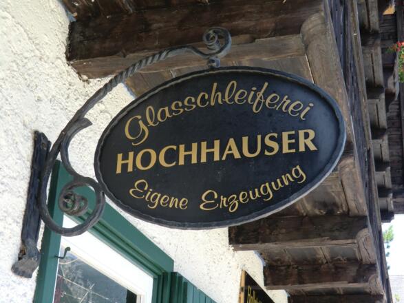 Glasschleiferei Hochhauser in Hallstatt auf der Seestraße