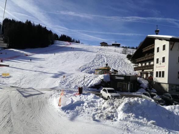 Dolomitenhof und Skipiste