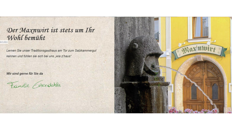Maxn Wirt - Begruessung und Eingang