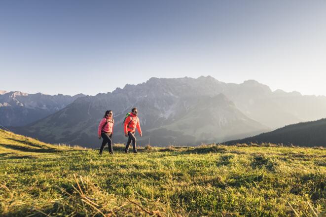 Wanderer am Pinzga Hatscha