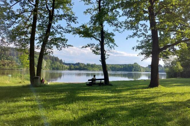 Bademöglichkeit am Rinsersee