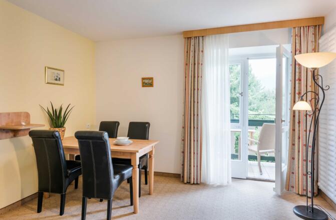Innenansicht aus einem Studio im Berghaus - Hotel Der Westerhof